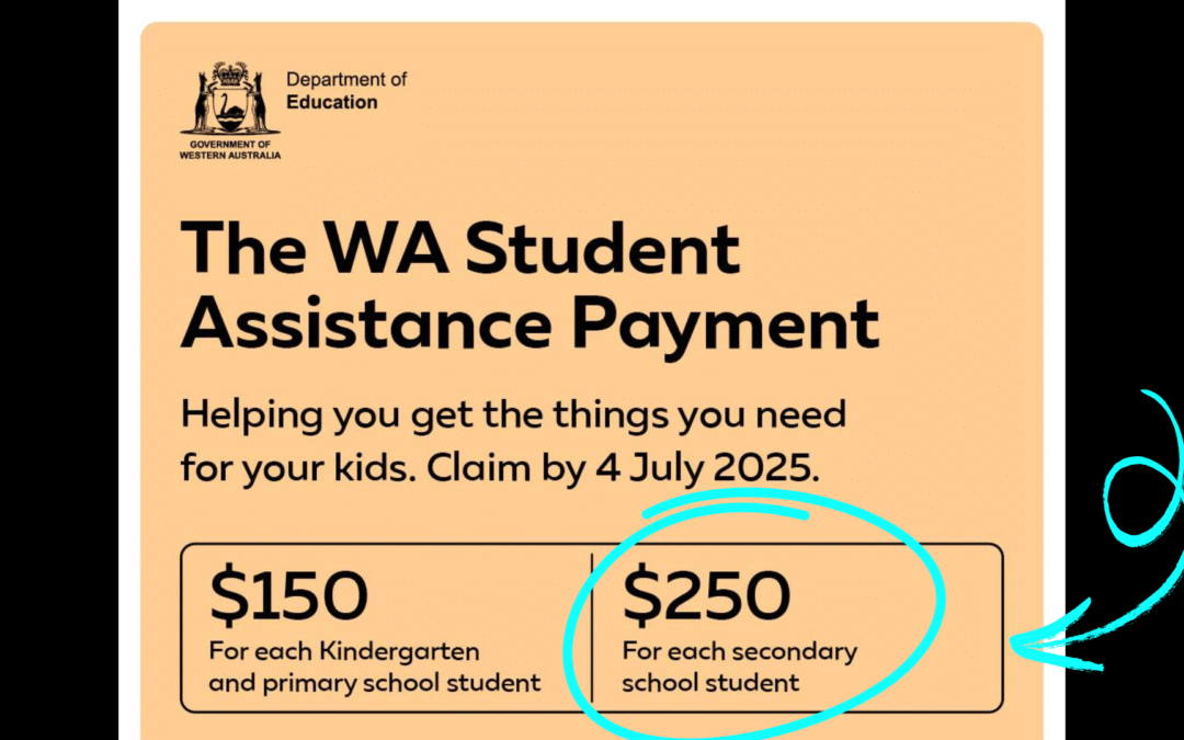 You can claim $250 per student at SSC through the WA Student Assistance Payment (WASAP)!